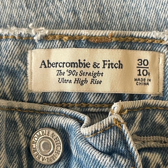 Abercrombie & Fitch 90's Straight ultra High Rise Size 30 - Picture 3 of 10